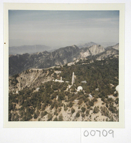 Color aerial view of Mount Wilson Observatory