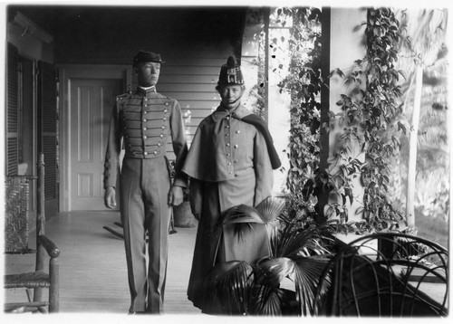 George and Anne Patton in military uniforms, 1903-1904