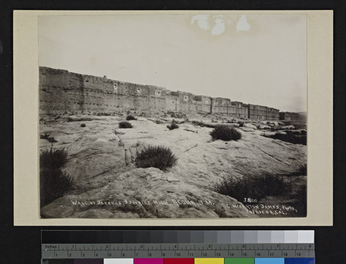 Wall of Defense, 3 Stories High, Acoma, N. M