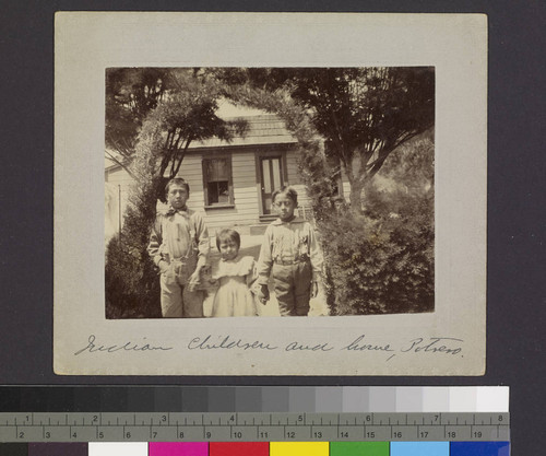 Indian children and home, Potrero