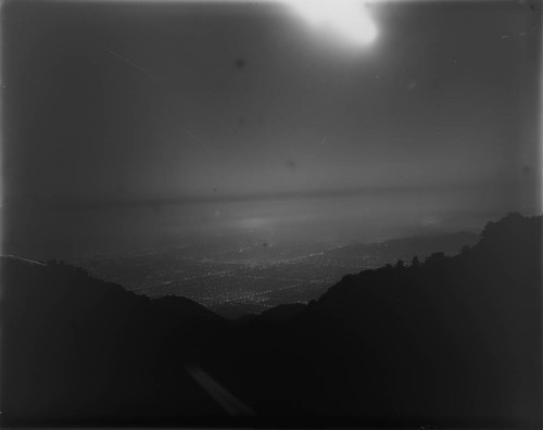 Night view of Pasadena, taken from Mount Wilson