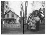 Family on a porch ; family portrait