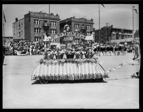 Boosters' Club float in the Ocean Park Baby Parade