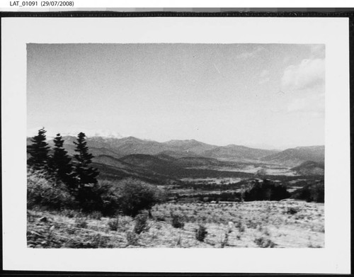 "From the slope of Ash Mountain looking due north" at Vermejo Ranch