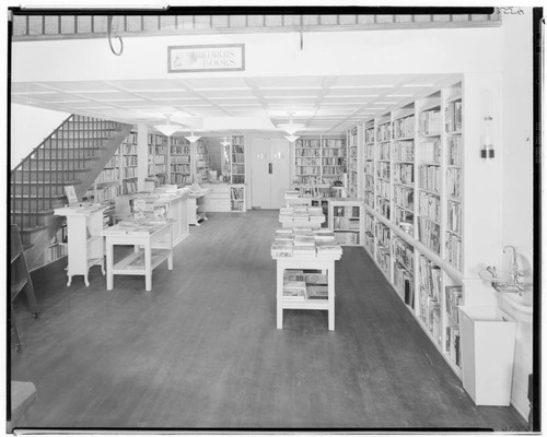 A.C. Vromans bookstore children's books, 329 East Colorado, Pasadena. 1937