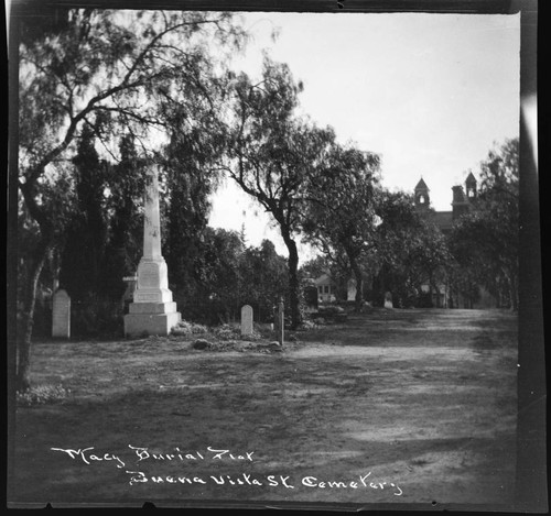 Macy Burial Plot, Buena Vista St. Cemetery