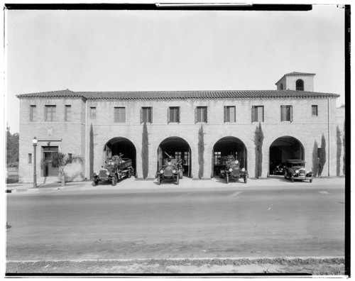 Pasadena Fire Station, 145 East Holly, Pasadena. 1928