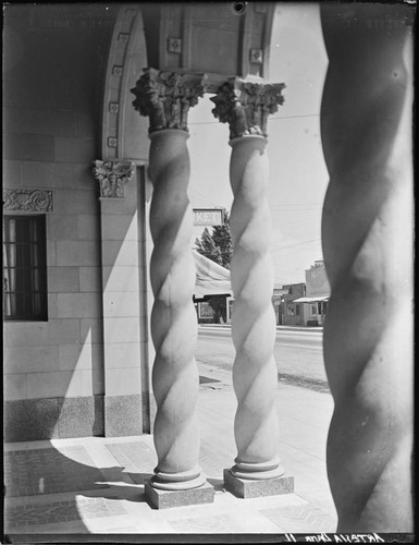 Exterior detail, First National Bank, Artesia, California