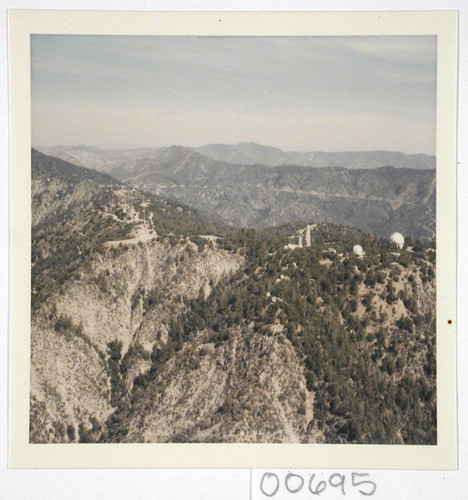 Color aerial view of Mount Wilson Observatory