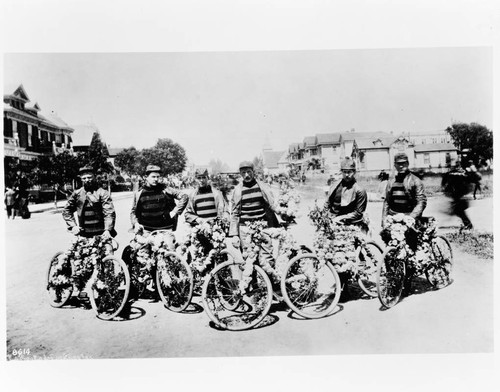 L. A. Bicycle Club Members, fiesta 1887