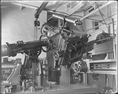 10-inch telescope in the Mount Wilson Observatory Pasadena machine shop