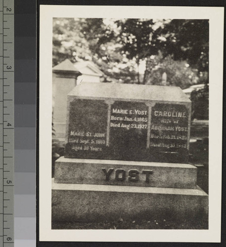 Yost family headstone