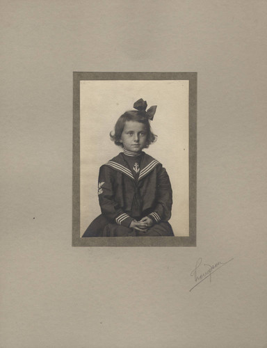 Portrait of Margaret Hale as a child, daughter of George Ellery Hale