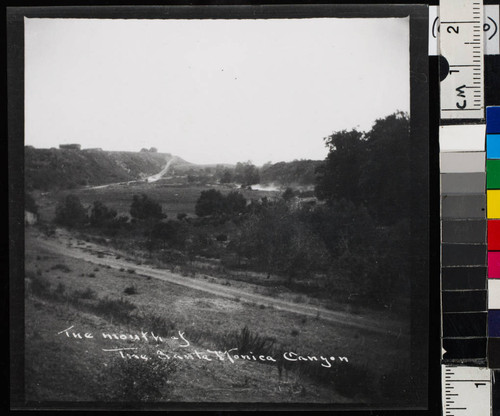 The mouth of the Santa Monica Canyon