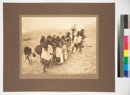 The beautiful Flute Dance ceremony on the Second Mesa near the Hopi village of Mishongnovi, Arizona