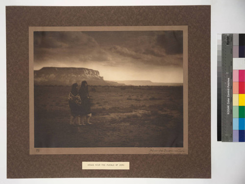 After the Storm, near Zuni. Mesa at left contains Zuni shrines and sacred altars