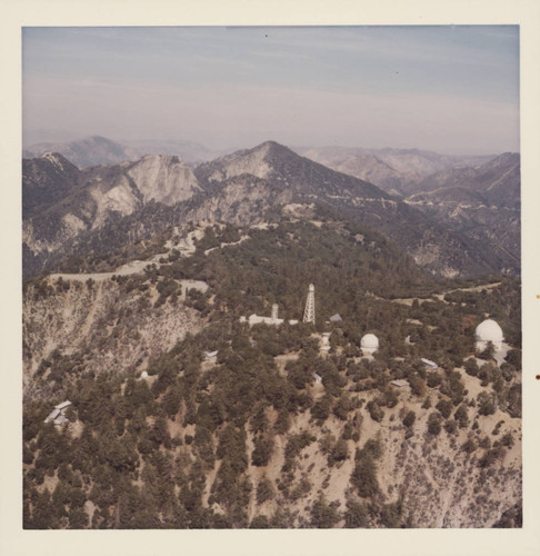 Color aerial view of Mount Wilson Observatory