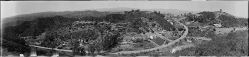 Movie colony off Coldwater Canyon Road, Beverly Hills. 1938