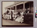 Col. Wentworth and staff when he was manager of the Raymond Hotel