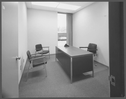 Typical small office in the new wing of the Mount Wilson Observatory office building, Pasadena