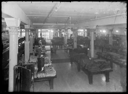 Harris & Frank department store interior, boy's clothing