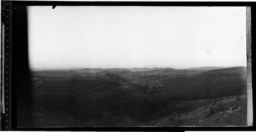 Landscape with hills and fields