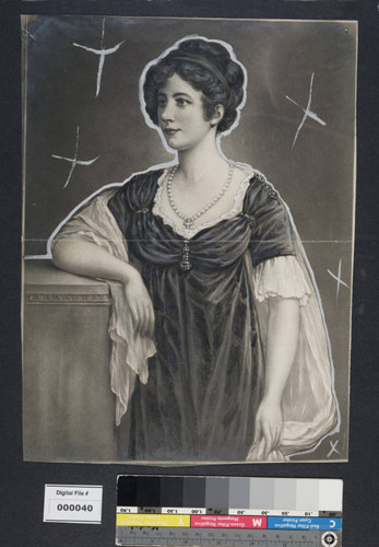 Portrait painting of Eliza A. Otis in her 20s