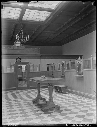 Lobby of First National Bank, Artesia, California