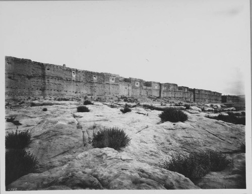 Acoma, New Mexico. Wall of defense