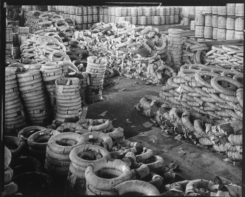 Factory storage area, Bethlehem Steel Company. 1936