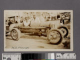 H. D. Provan in car at Legion Ascot Speedway, Los Angeles