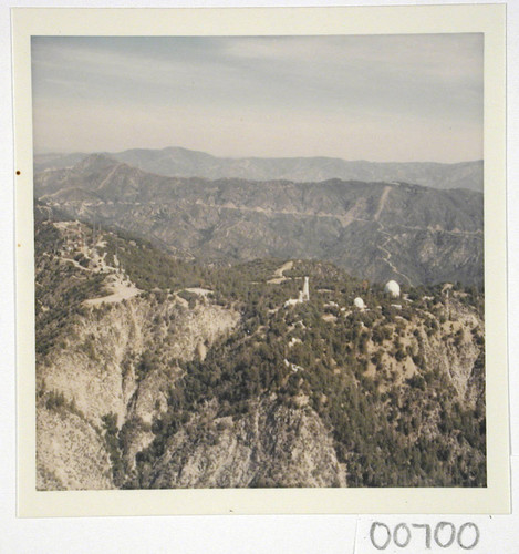 Color aerial view of Mount Wilson Observatory