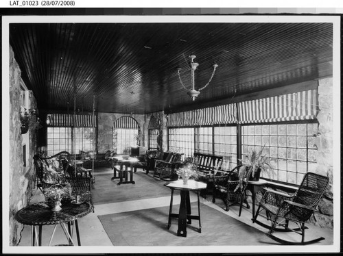 Sunroom of lodge at Vermejo Ranch