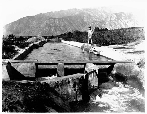 Irrigation canal, San Gabriel Canyon