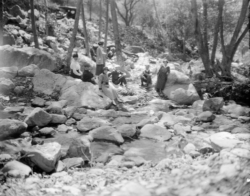 Mount Wilson Observatory staff outing in San Dimas Canyon