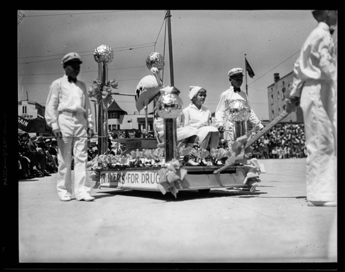 Miller's float in the Ocean Park Baby Parade