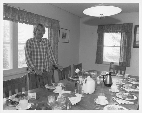 Michael Thornberry in the dining room of the Mount Wilson Monastery