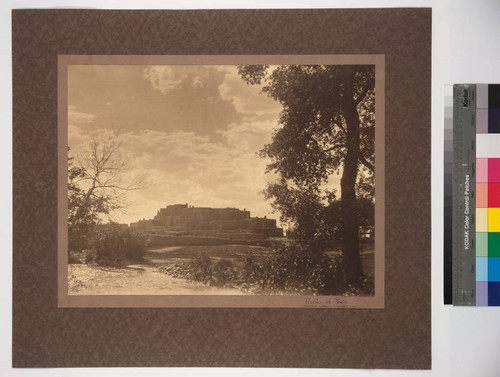 Pueblo of Taos. Taos was formerly a walled town