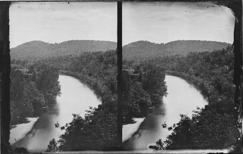 Bird's-eye-view of river, Seminole Nation, Indian Territory