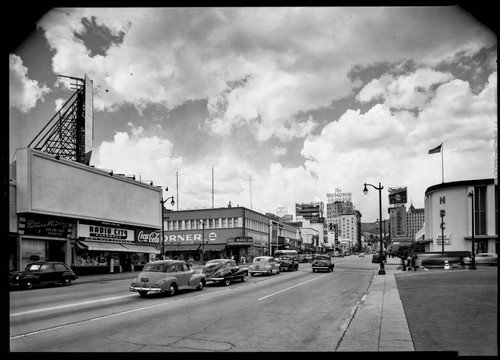 Vine Street at Sunset Blvd., Hollywood, California