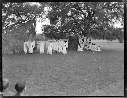 Festival rehearsal, Polytechnic Elementary School, 1030 East California, Pasadena. April 27, 1940