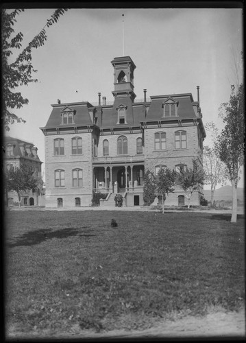 The Main Building, or Morrill Hall, the first building erected at the University of Nevada, Reno campus. Cornerstone laid in 1885