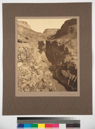 The Inner Gorge of the Marble Canyon of the Colorado River. Photo made on Stanton Survey, 1889