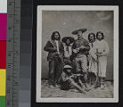 John P. Clum, Indian agent, with Apache scouts at Tucson, Arizona, October 1874