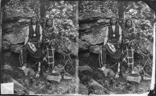 Yellow Bear and wife, (Arapaho), Indian Territory, 1875