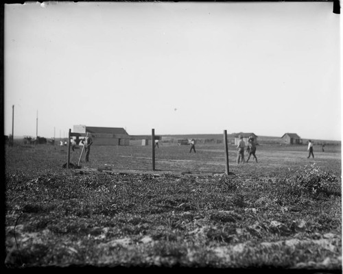 Boys playing a field