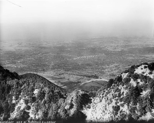 Telephoto view of Pasadena from Mount Wilson