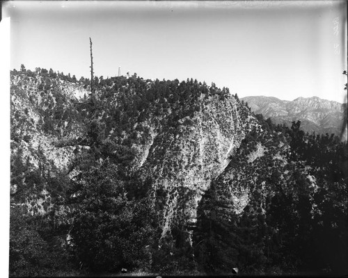 Mount Wilson Observatory as seen from Mount Harvard