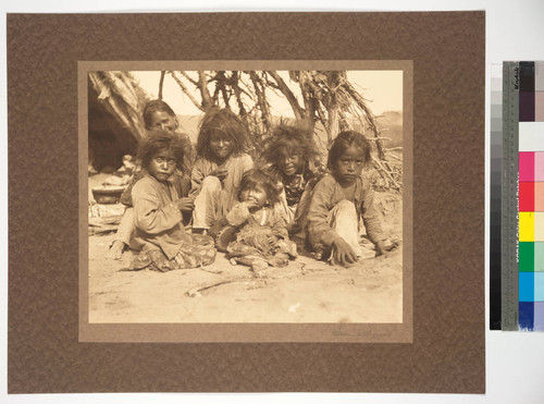 The family of Hostine Nez, Navajo Chief. Chinle, Arizona