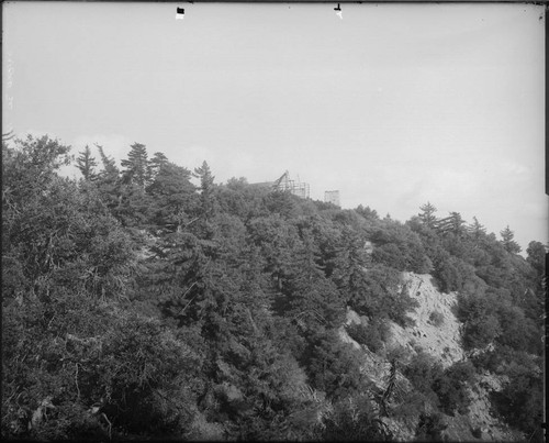 Construction of Snow telescope building, Mount Wilson Observatory